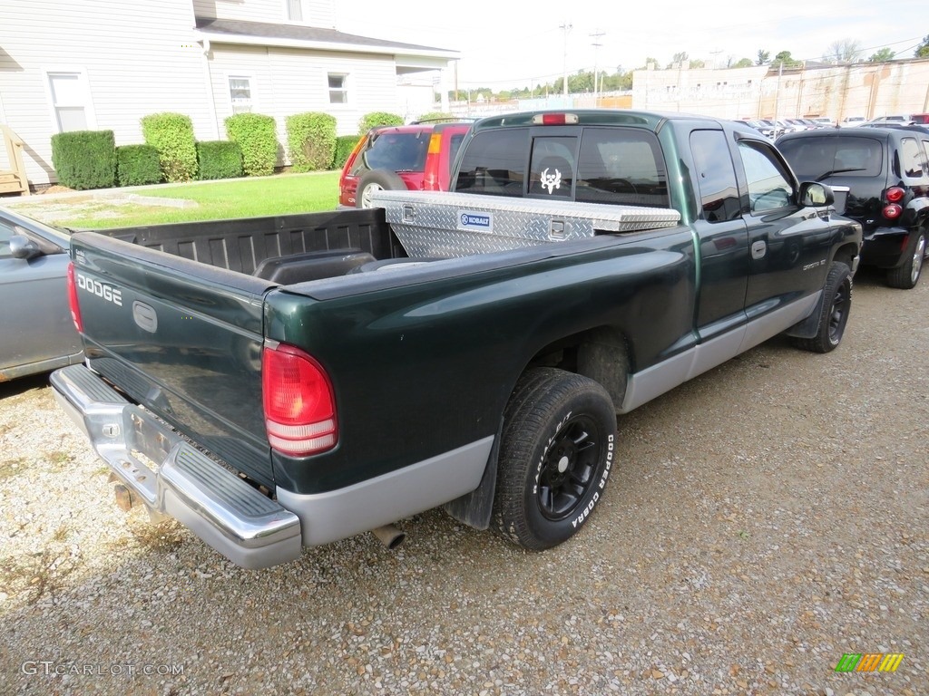 2000 Dakota SLT Extended Cab - Forest Green Pearl / Agate photo #14