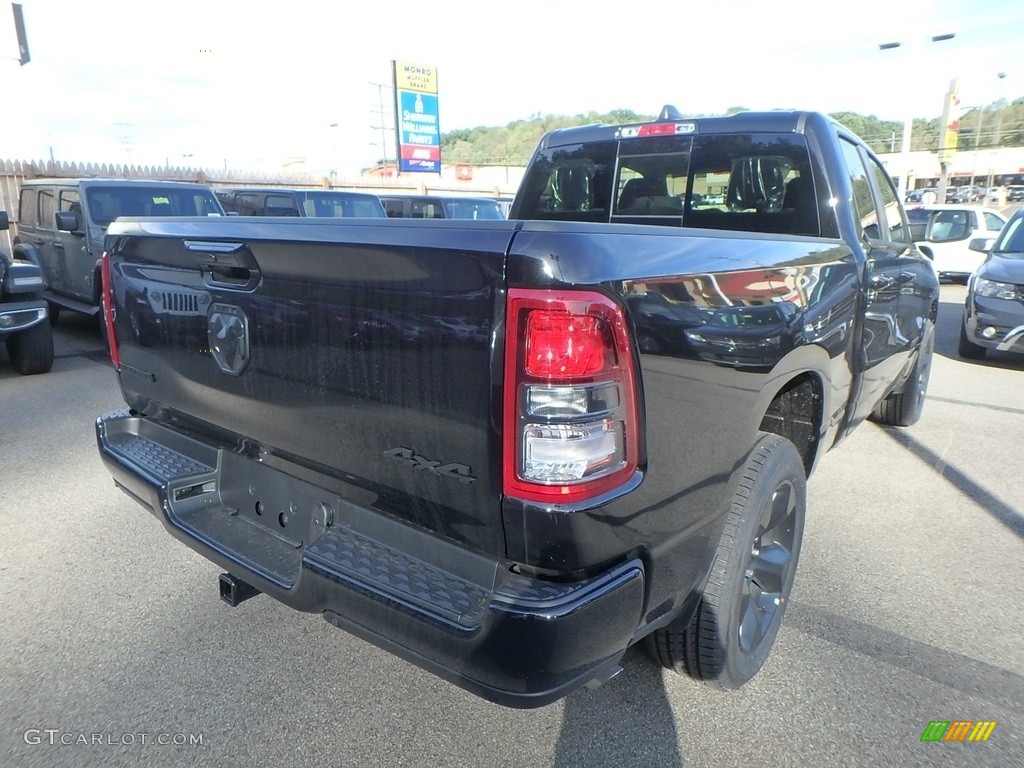 2019 1500 Big Horn Quad Cab 4x4 - Diamond Black Crystal Pearl / Black photo #5