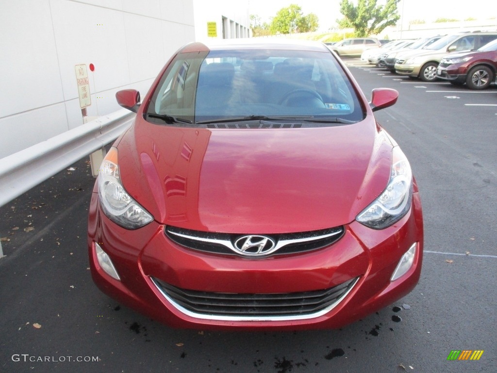 2013 Elantra GLS - Red / Gray photo #8