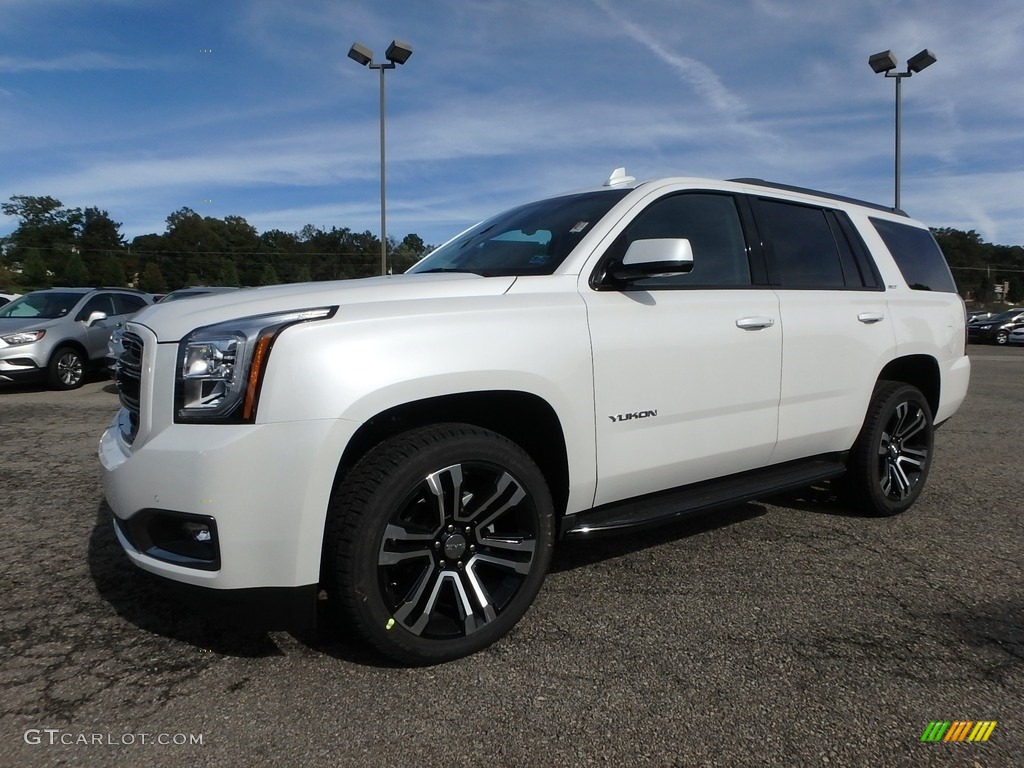 2019 Yukon SLT 4WD - White Frost Tintcoat / Jet Black photo #1