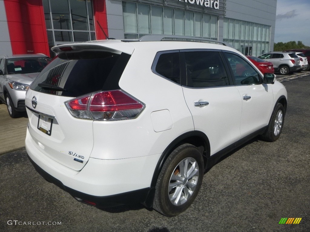 2014 Rogue SV AWD - Moonlight White / Charcoal photo #4