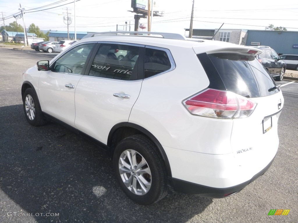 2014 Rogue SV AWD - Moonlight White / Charcoal photo #6
