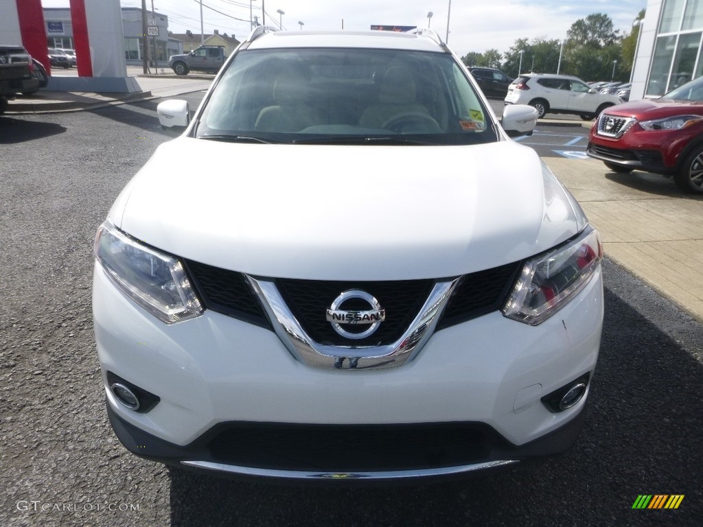 2014 Rogue SV AWD - Moonlight White / Charcoal photo #9