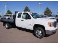Summit White - Sierra 3500HD Extended Cab 4x4 Chassis Photo No. 1