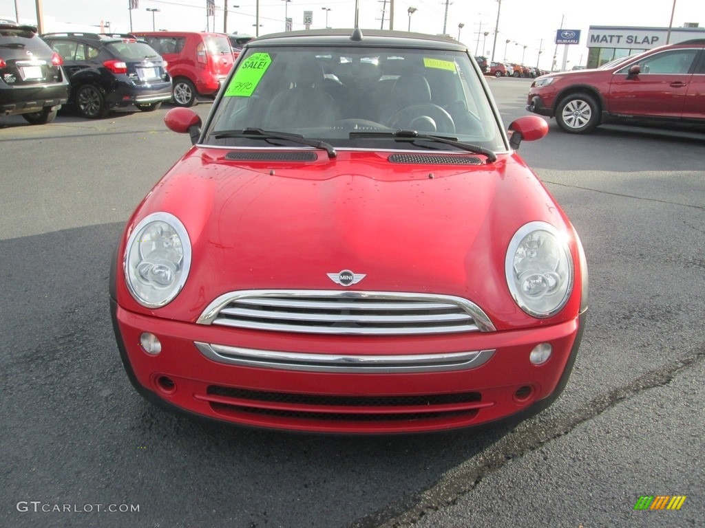 2006 Cooper Convertible - Chili Red / Black/Panther Black photo #3