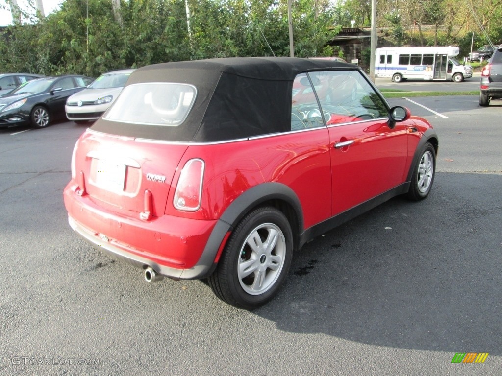 2006 Cooper Convertible - Chili Red / Black/Panther Black photo #6