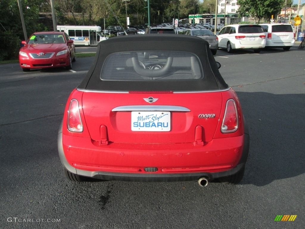2006 Cooper Convertible - Chili Red / Black/Panther Black photo #7