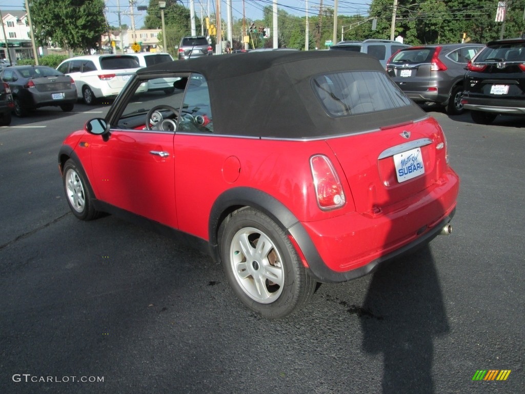 2006 Cooper Convertible - Chili Red / Black/Panther Black photo #8