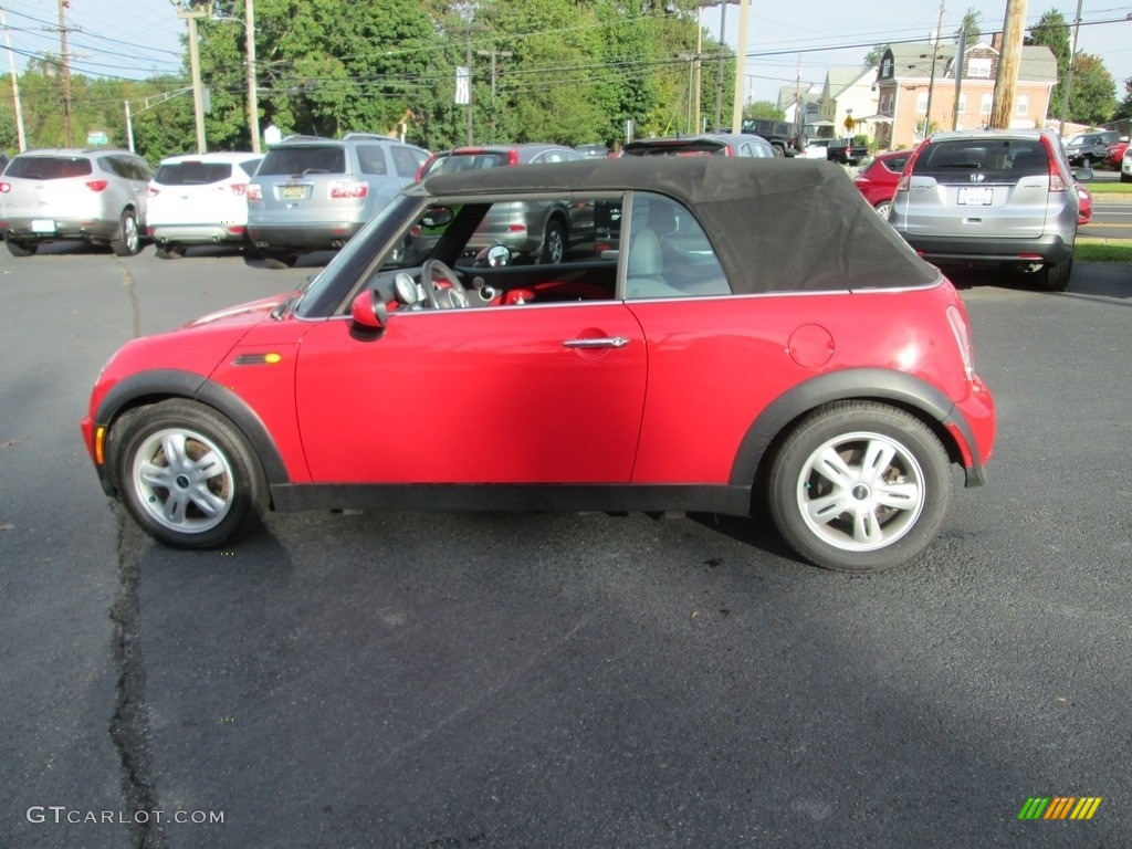 2006 Cooper Convertible - Chili Red / Black/Panther Black photo #9