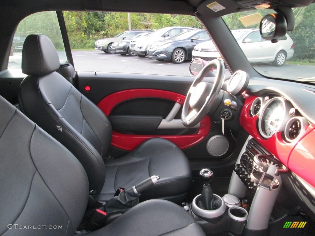 2006 Cooper Convertible - Chili Red / Black/Panther Black photo #15