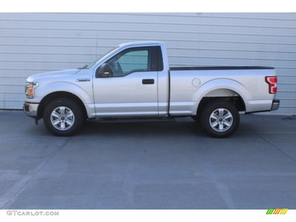 Ingot Silver 2018 Ford F150 XLT Regular Cab Exterior Photo #129943900