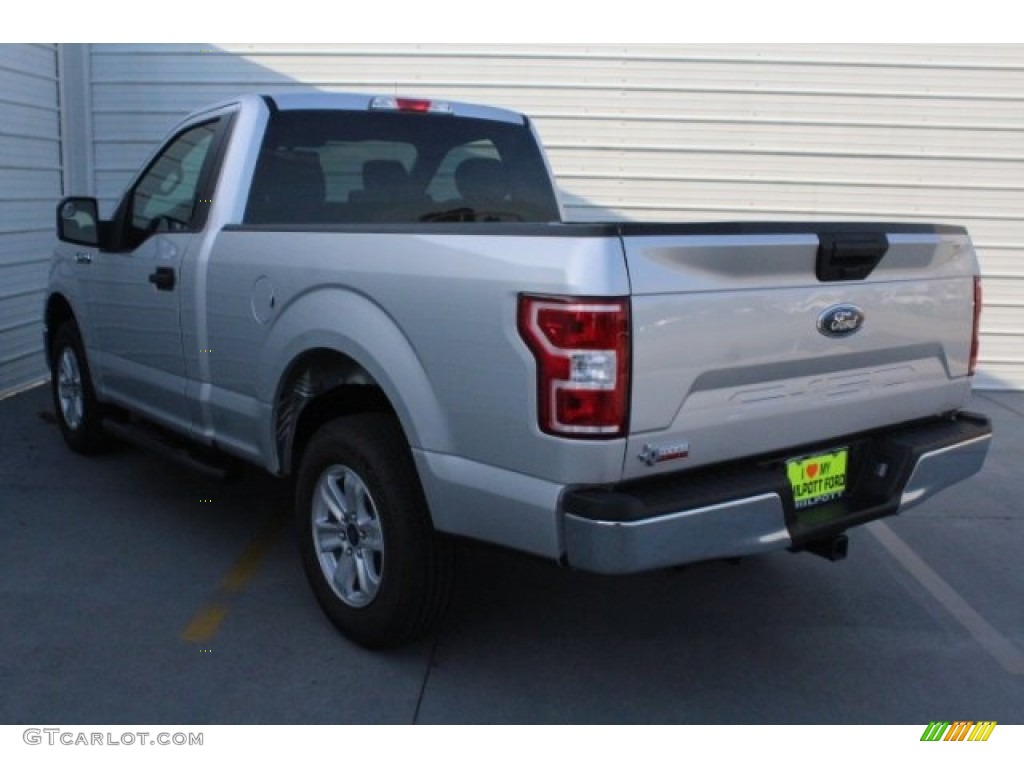 2018 F150 XLT Regular Cab - Ingot Silver / Earth Gray photo #9