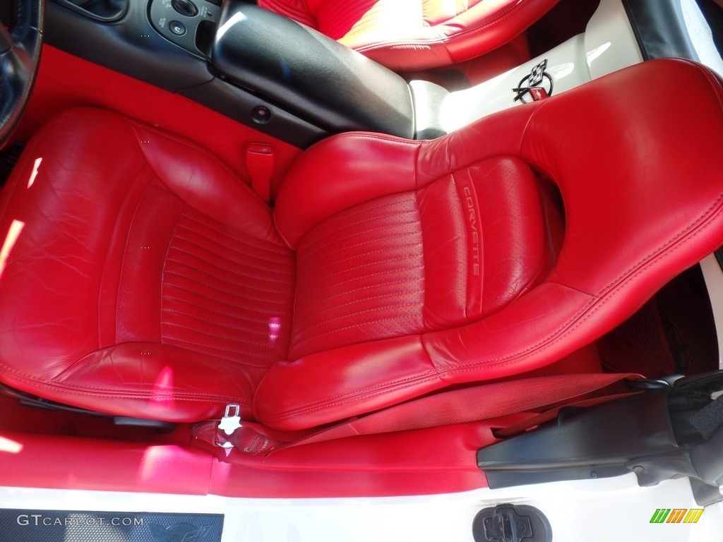 2002 Corvette Convertible - Speedway White / Torch Red photo #20