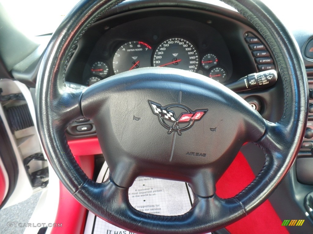 2002 Corvette Convertible - Speedway White / Torch Red photo #23