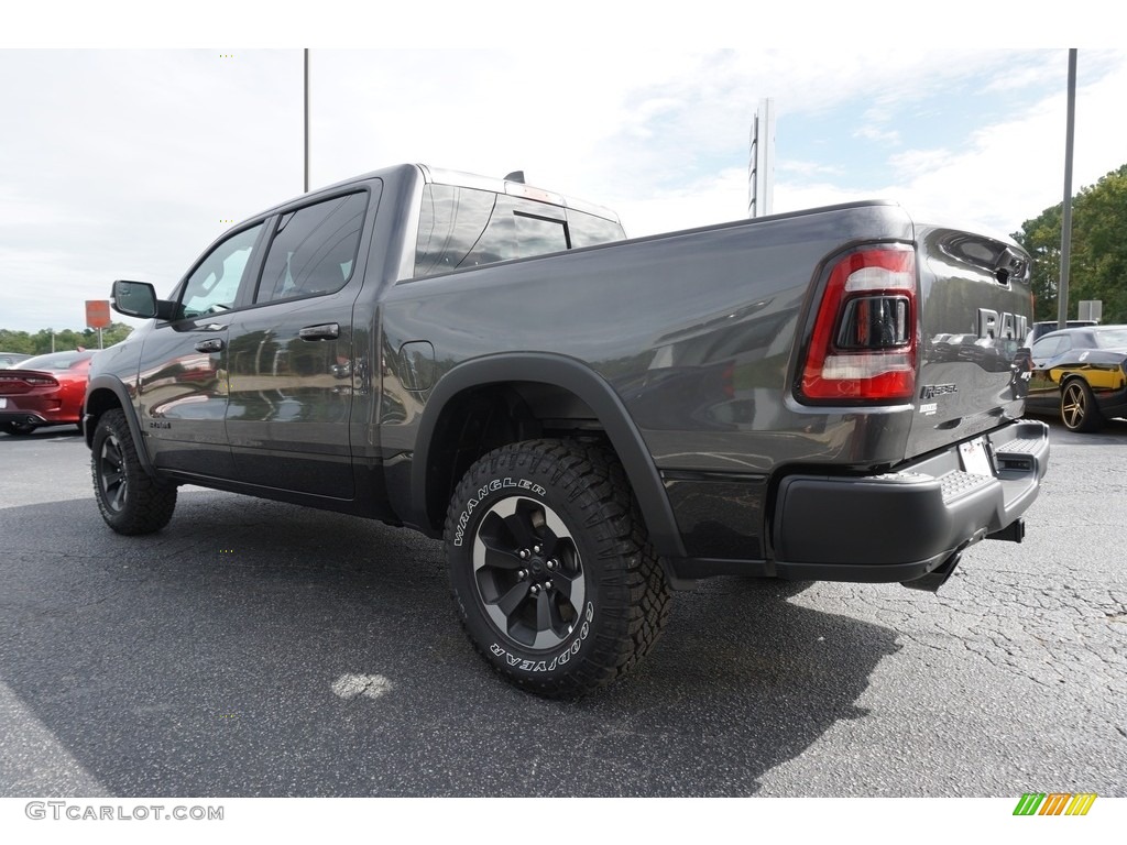 2019 1500 Rebel Crew Cab 4x4 - Granite Crystal Metallic / Black/Red photo #13