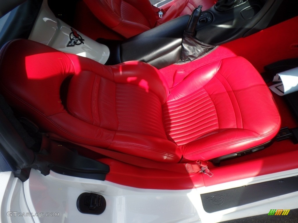 2002 Corvette Convertible - Speedway White / Torch Red photo #37