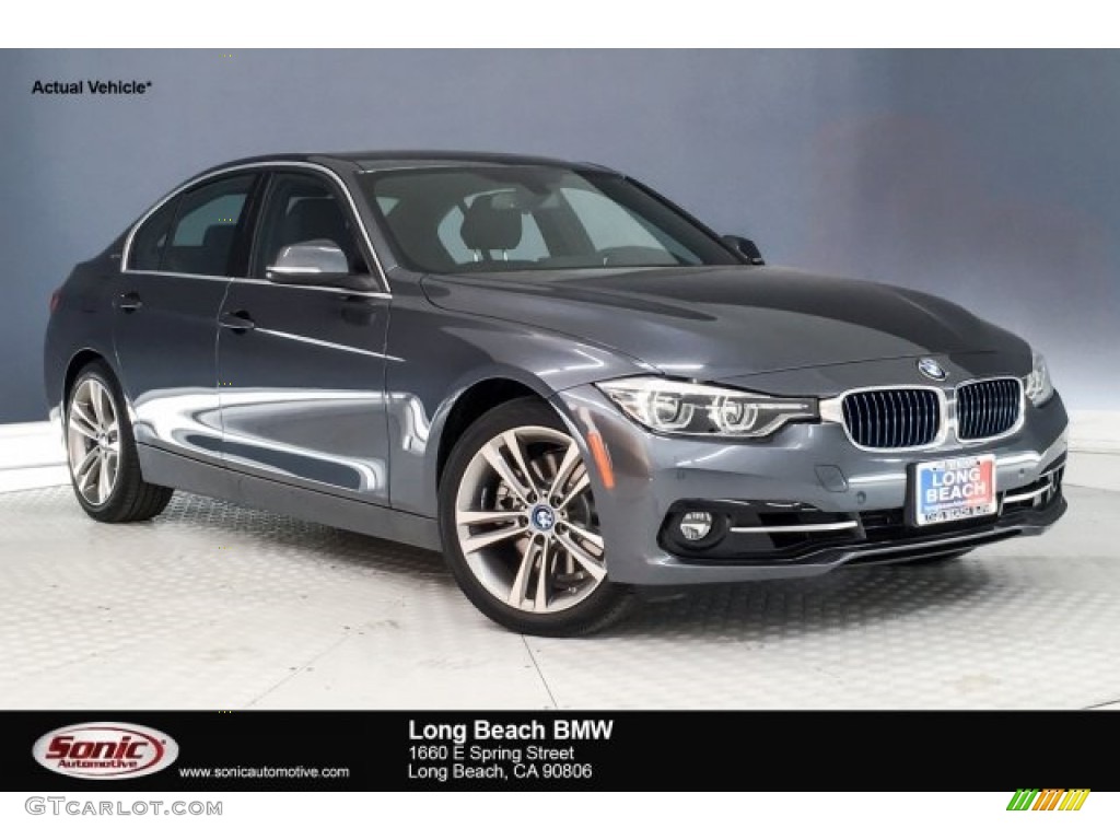 2018 3 Series 330e iPerformance Sedan - Mineral Grey Metallic / Black photo #1