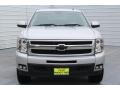 2011 Sheer Silver Metallic Chevrolet Silverado 1500 LTZ Crew Cab 4x4  photo #2