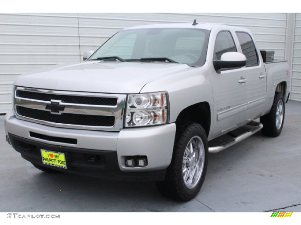 2011 Silverado 1500 LTZ Crew Cab 4x4 - Sheer Silver Metallic / Light Titanium/Dark Titanium photo #3
