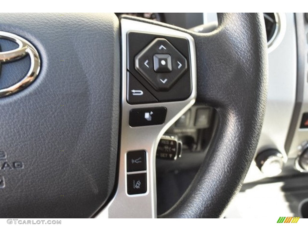 2019 Toyota Tundra TRD Sport Double Cab 4x4 Graphite Steering Wheel Photo #129955066