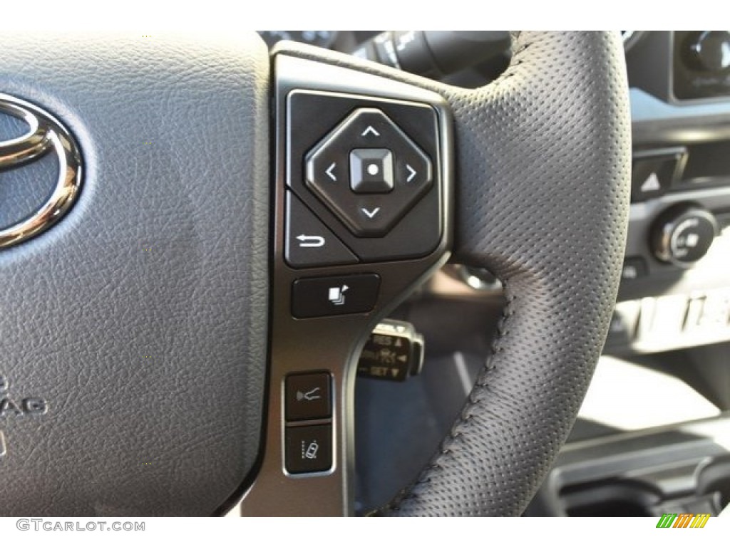 2019 Toyota Tacoma TRD Sport Access Cab 4x4 TRD Graphite Steering Wheel Photo #129955738