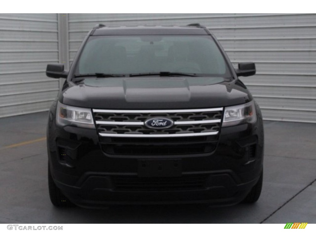 2018 Explorer FWD - Shadow Black / Medium Stone photo #2