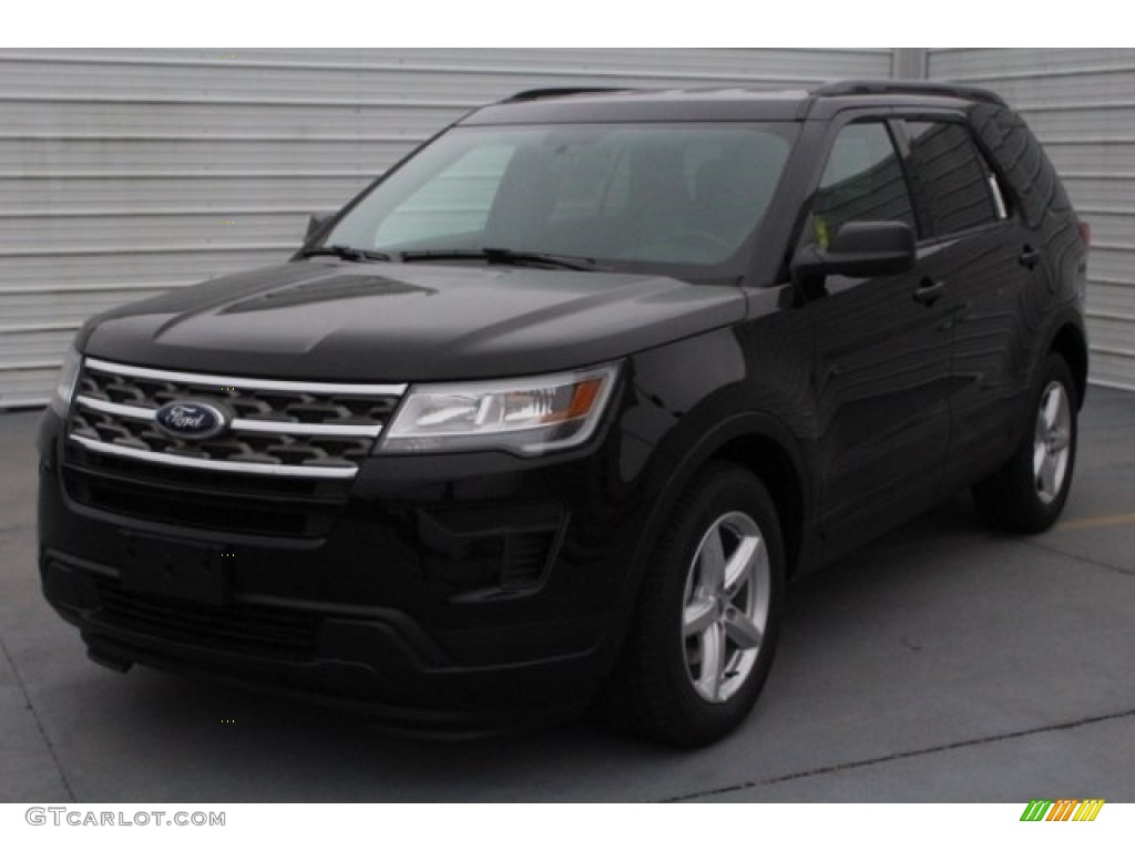 2018 Explorer FWD - Shadow Black / Medium Stone photo #3