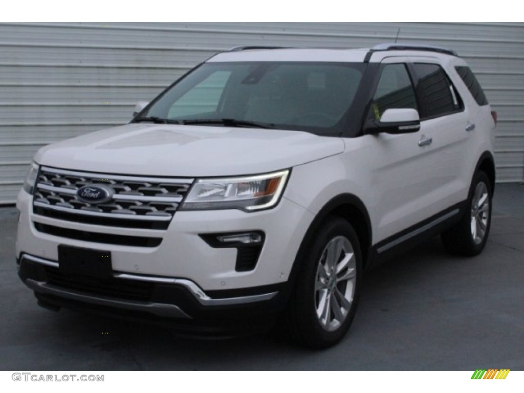 2018 Explorer Limited - White Platinum / Medium Stone photo #3