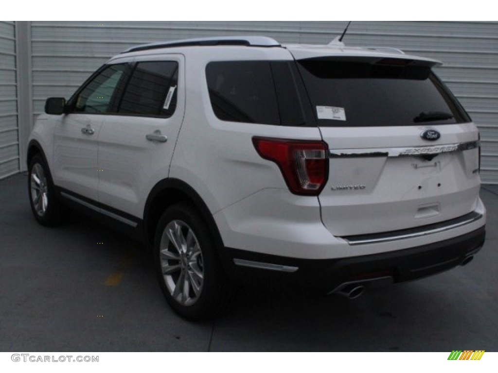 2018 Explorer Limited - White Platinum / Medium Stone photo #7
