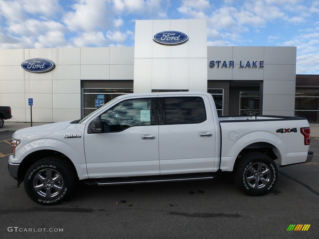 2018 F150 XLT SuperCrew 4x4 - Oxford White / Light Camel photo #1