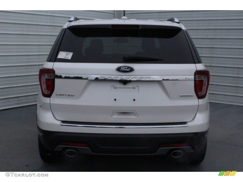 2018 Explorer Limited - White Platinum / Medium Stone photo #8