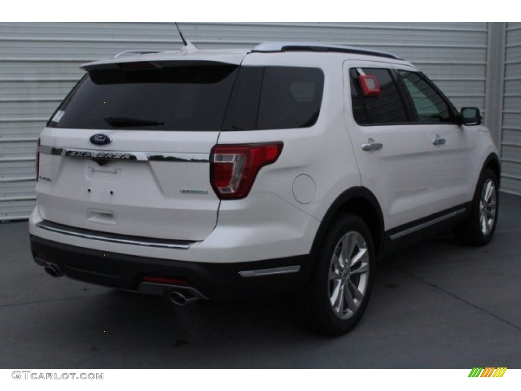 2018 Explorer Limited - White Platinum / Medium Stone photo #9