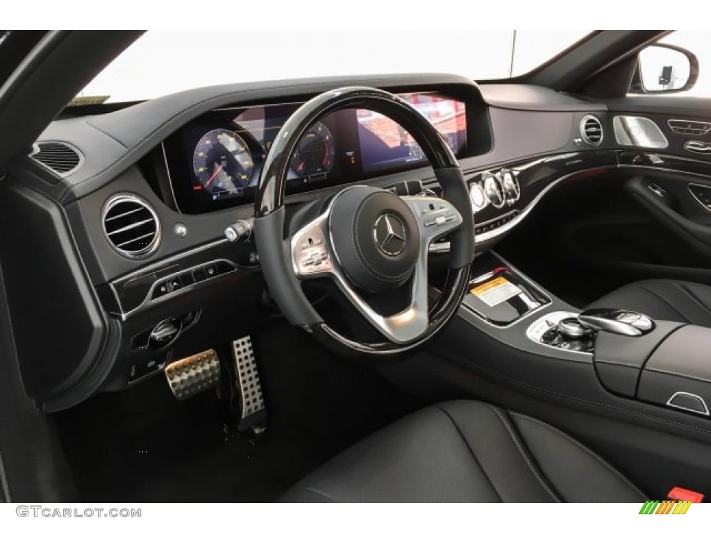 Black Interior 2019 Mercedes-Benz S 450 Sedan Photo #129958834