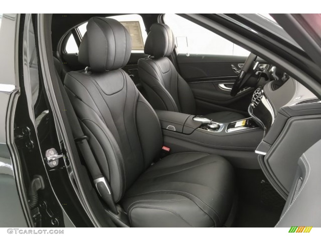Black Interior 2019 Mercedes-Benz S 450 Sedan Photo #129958857
