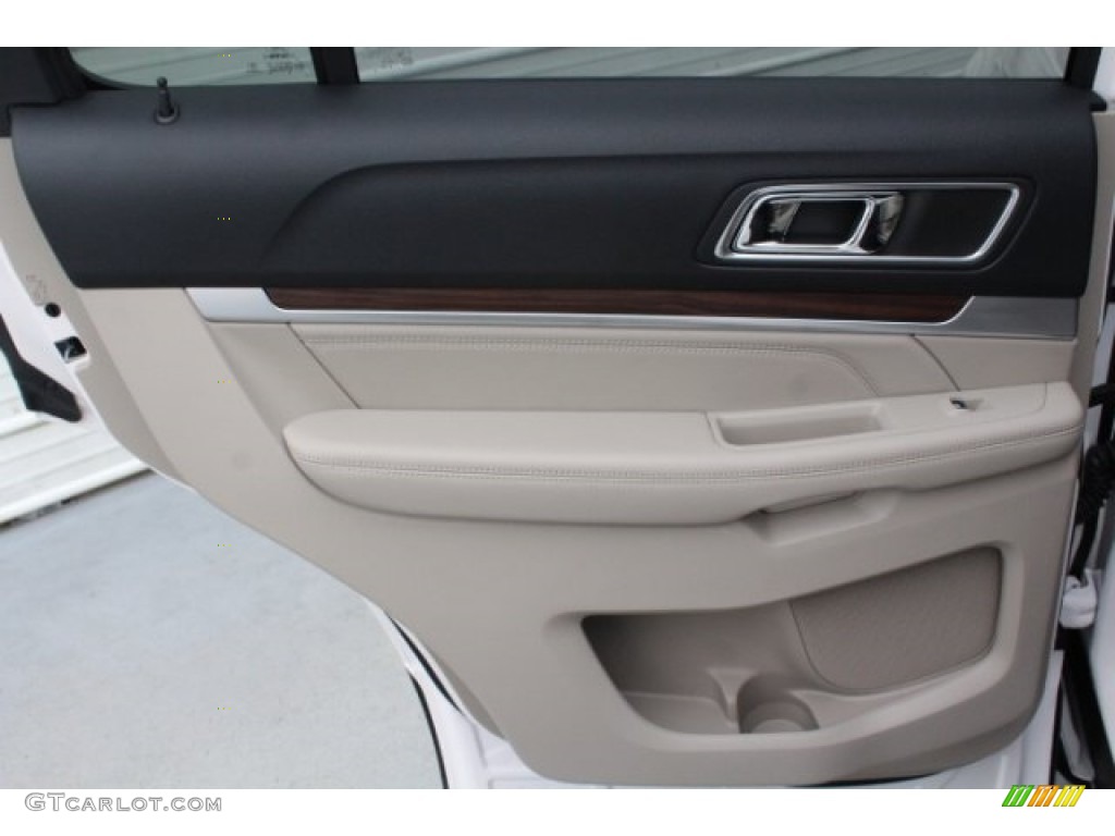 2018 Explorer Limited - White Platinum / Medium Stone photo #24