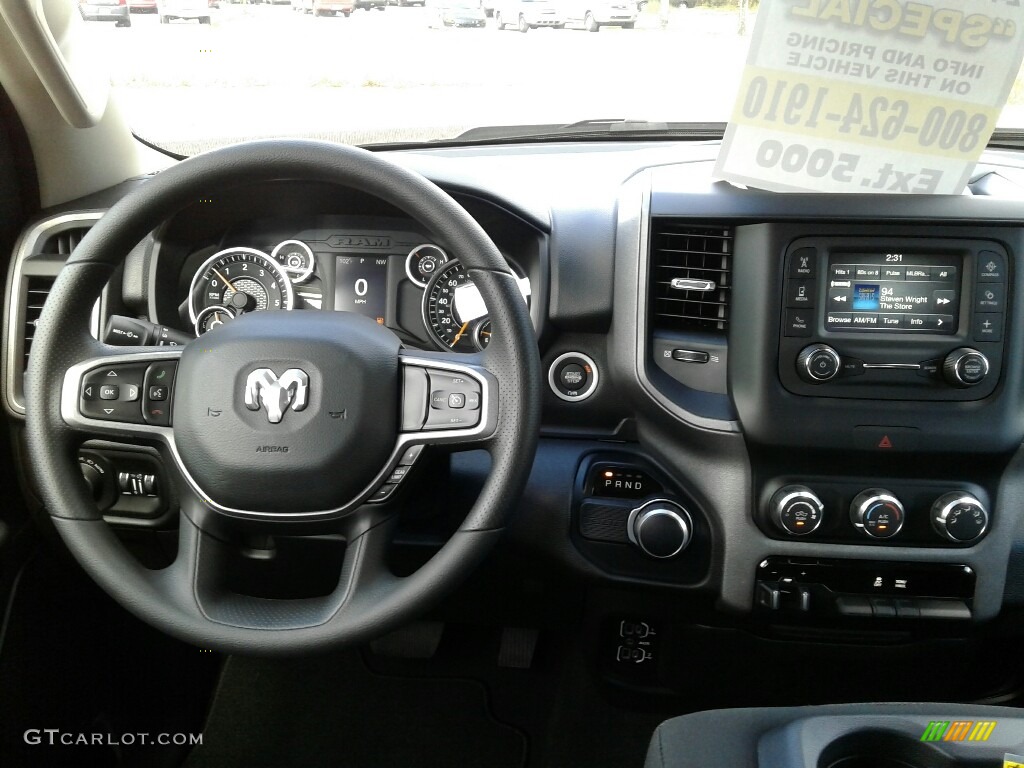 2019 1500 Tradesman Crew Cab - Bright White / Black/Diesel Gray photo #13