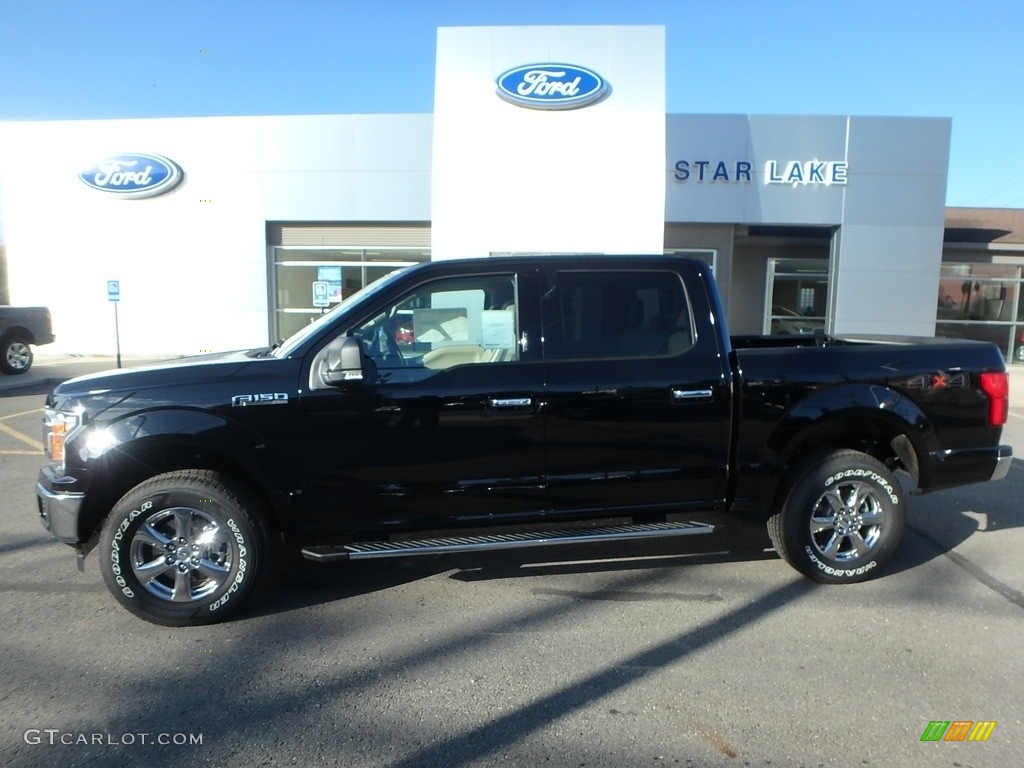 2018 F150 XLT SuperCrew 4x4 - Shadow Black / Light Camel photo #1