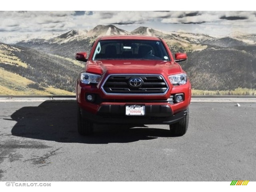 2019 Tacoma SR Double Cab 4x4 - Barcelona Red Metallic / Cement Gray photo #2
