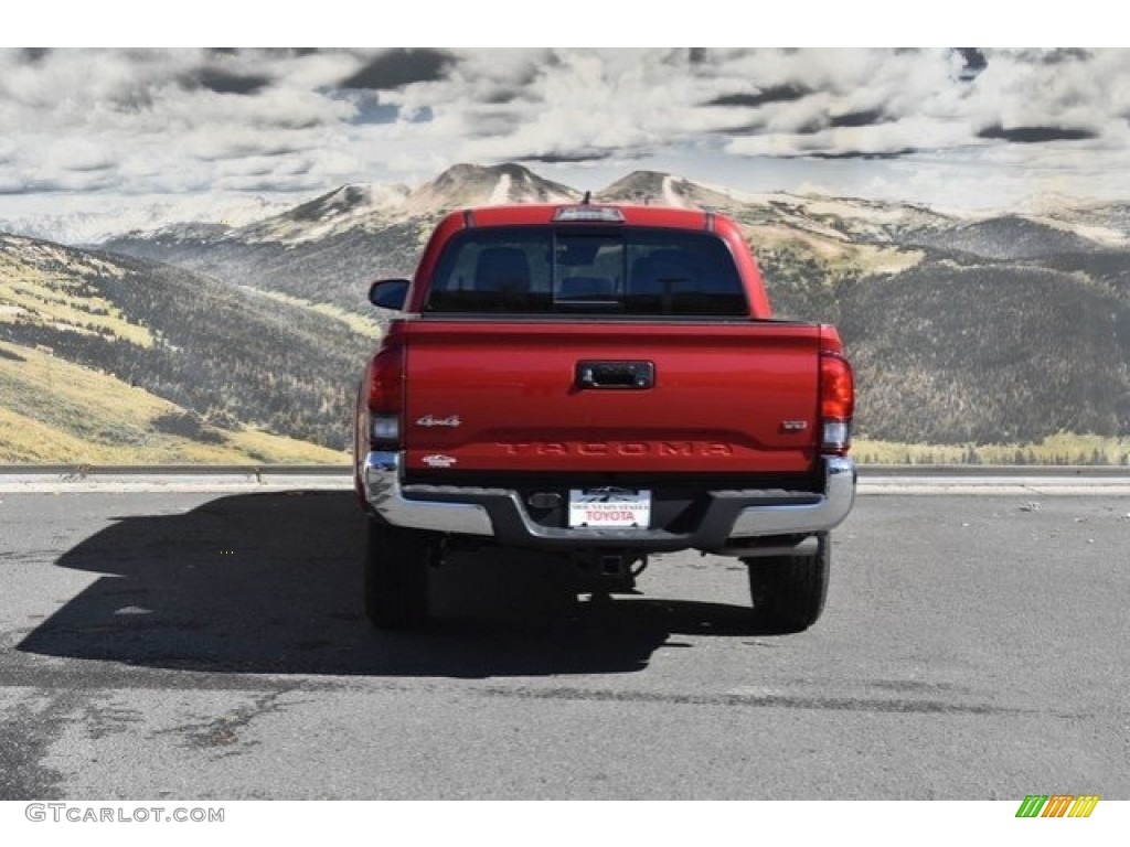 2019 Tacoma SR Double Cab 4x4 - Barcelona Red Metallic / Cement Gray photo #4