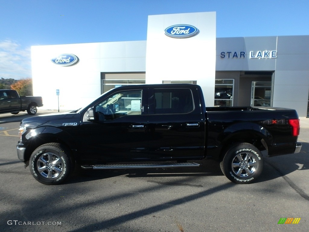 2018 F150 XLT SuperCrew 4x4 - Shadow Black / Light Camel photo #8