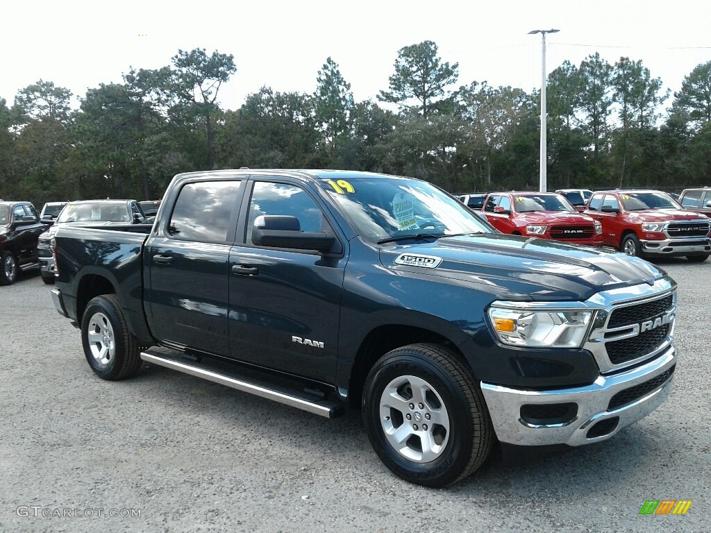 2019 1500 Tradesman Crew Cab - Maximum Steel Metallic / Black photo #7