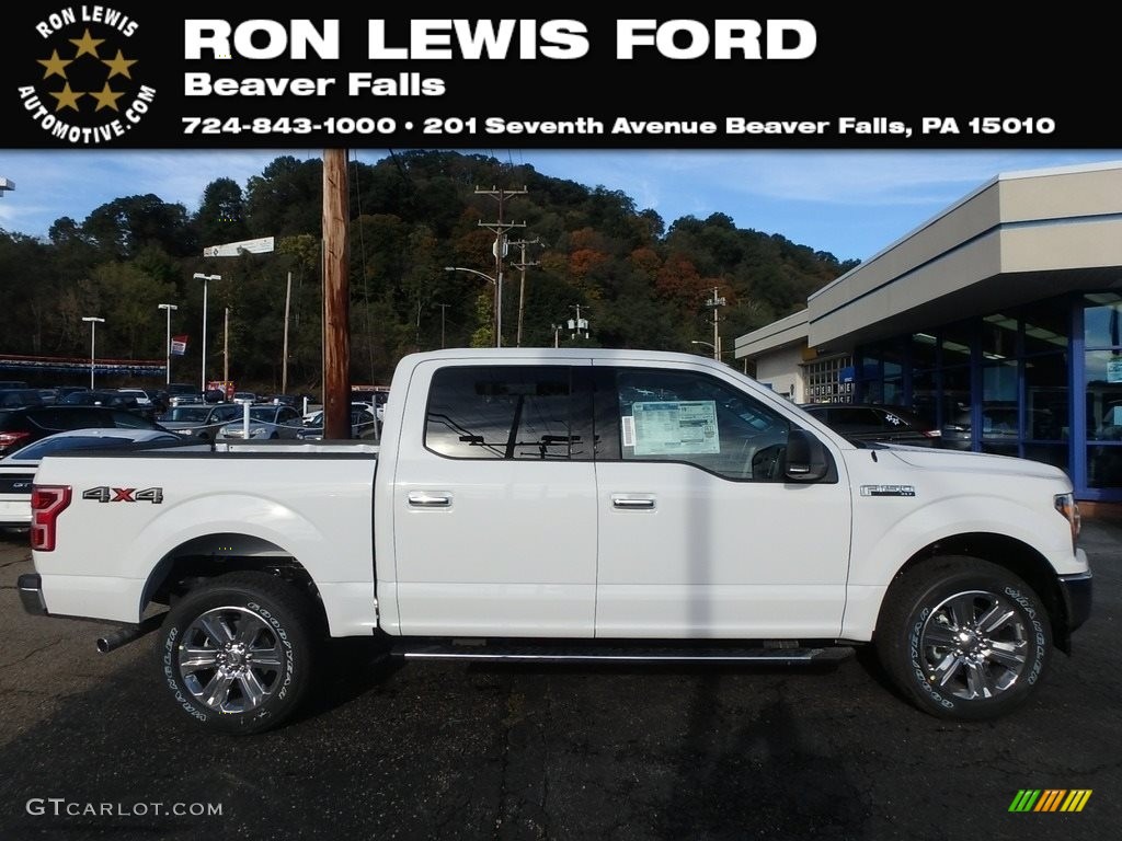 2018 F150 XLT SuperCrew 4x4 - Oxford White / Earth Gray photo #1