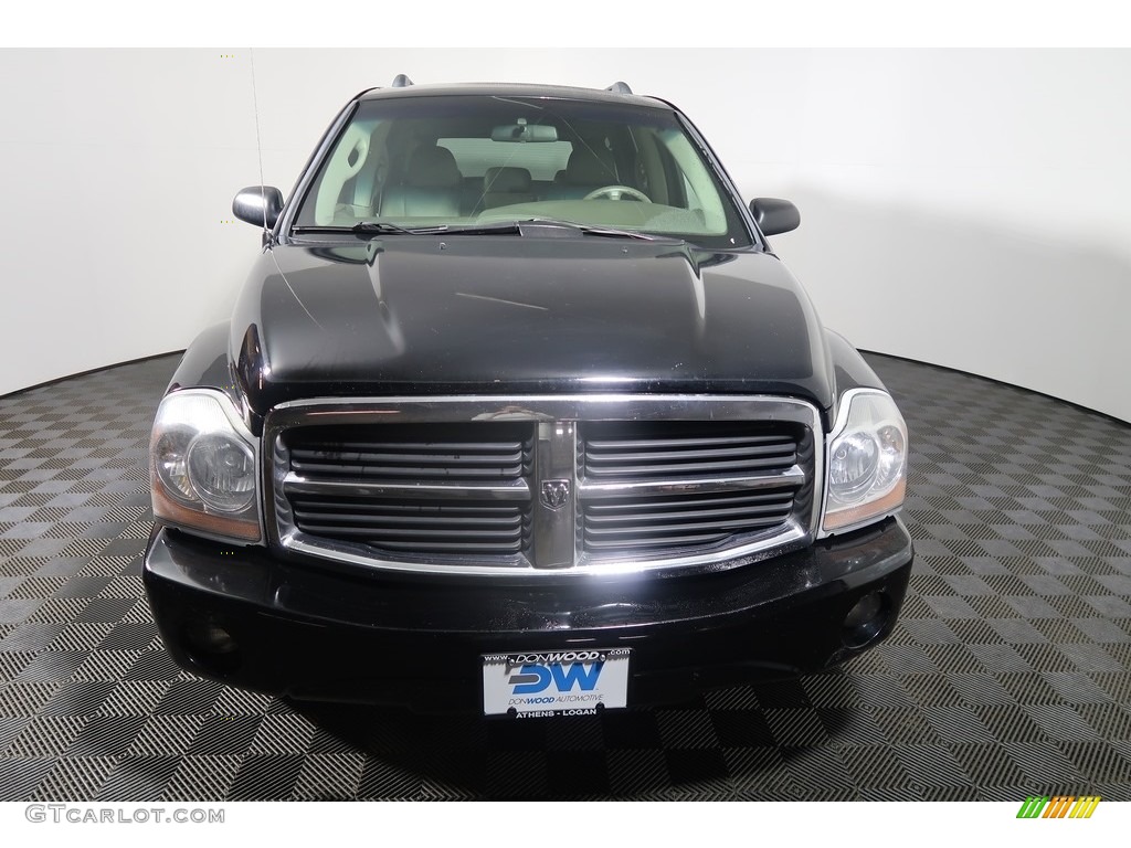 2004 Durango SLT 4x4 - Black / Dark Khaki/Light Graystone photo #5