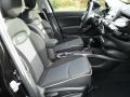 2018 Fiat 500X Black Interior Front Seat Photo