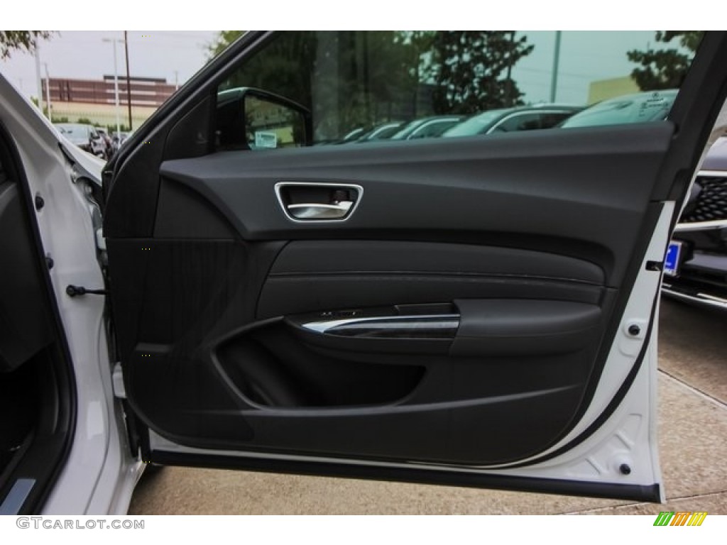 2019 Acura TLX Sedan Ebony Door Panel Photo #129965401