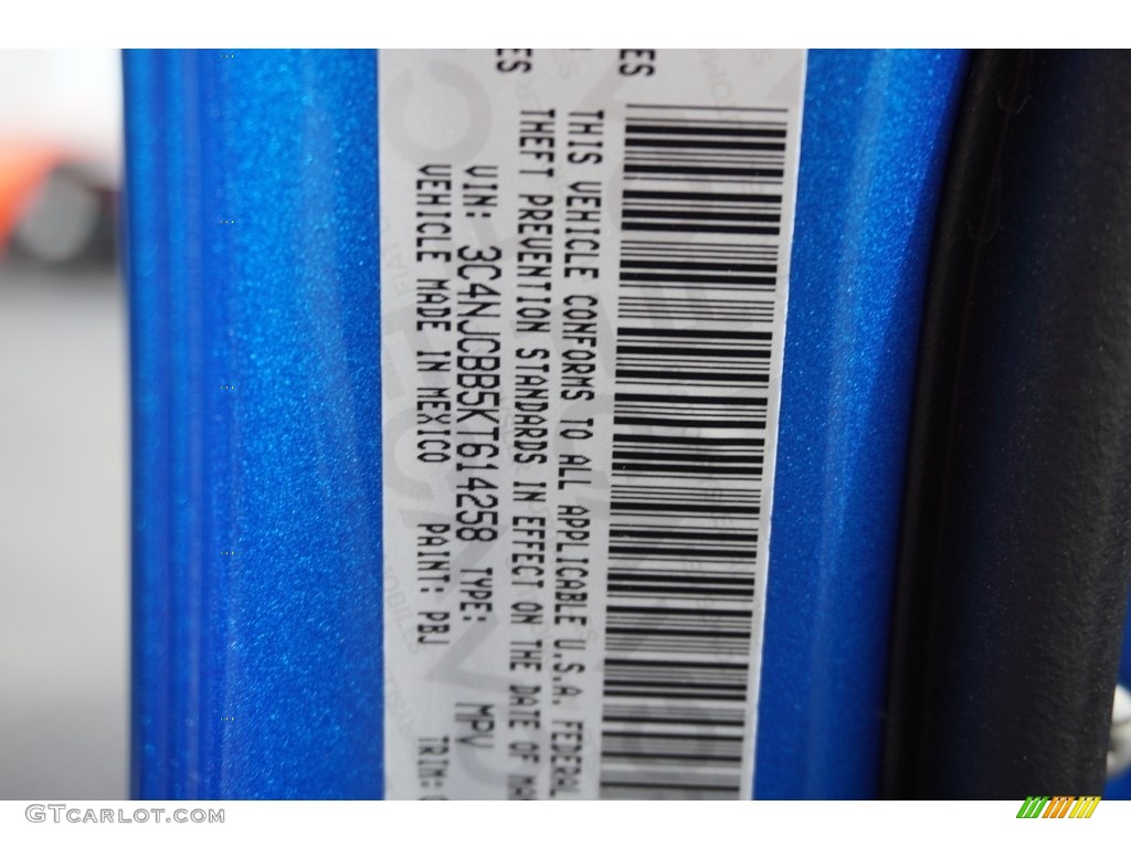 2019 Compass Color Code PBJ for Laser Blue Pearl Photo #129966466
