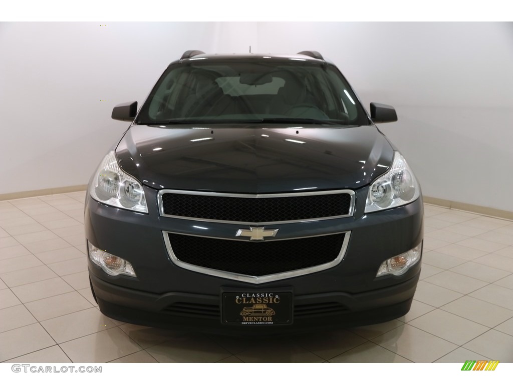 2009 Traverse LS AWD - Cyber Gray Metallic / Dark Gray/Light Gray photo #2