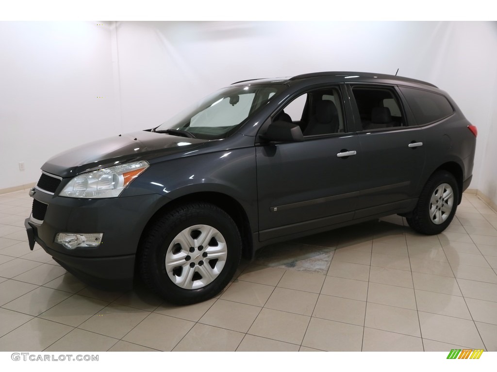 2009 Traverse LS AWD - Cyber Gray Metallic / Dark Gray/Light Gray photo #3