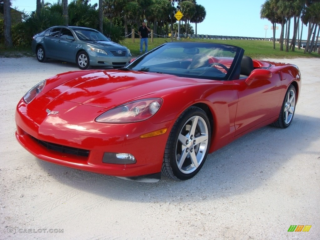 2005 Corvette Convertible - Precision Red / Ebony photo #3