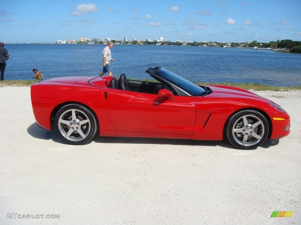 2005 Corvette Convertible - Precision Red / Ebony photo #8